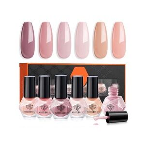 NIB Modelones pink nude nail polish set 5 ml (6 count)